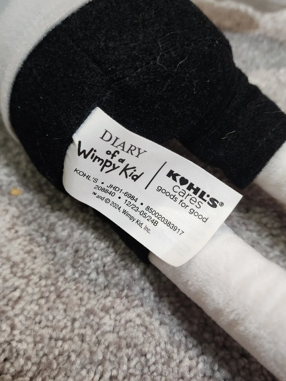 Kohl's Cares Greg Heffley Diary of a Wimpy Kid Plush 18